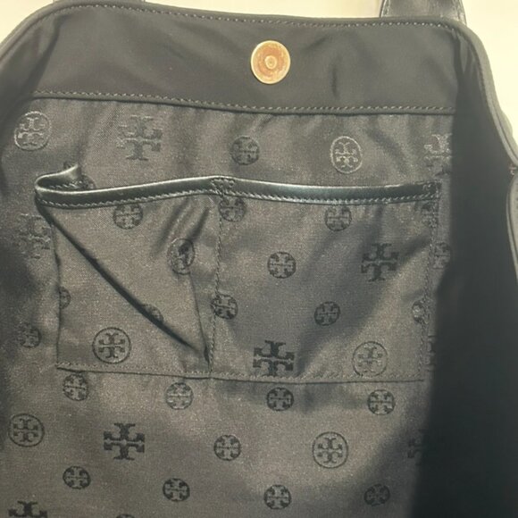 Stunning! ~ TORY BURCH Large Ball Stud Tote Bag PUP Solid Color - Picture 7 of 14